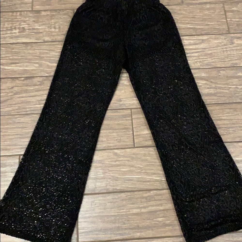 NO BOUNDARIES Lace Wide Leg Pants SZ S